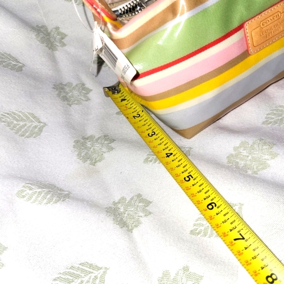 Coach 2005 Limited Ed. Y2K Colorful Stripe Demi Bag NWT - Picture 9 of 10